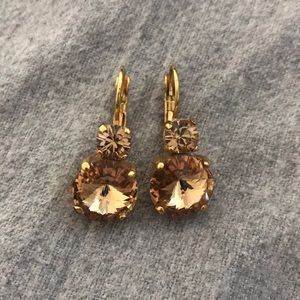 elegant citrine earrings
